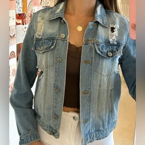 Women’s Distressed Denim Jacket